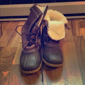 LL bean fleece lined boots